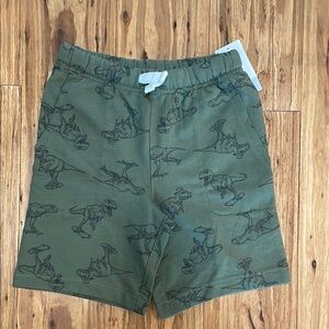 Carters Green Dinosaur Print Shorts